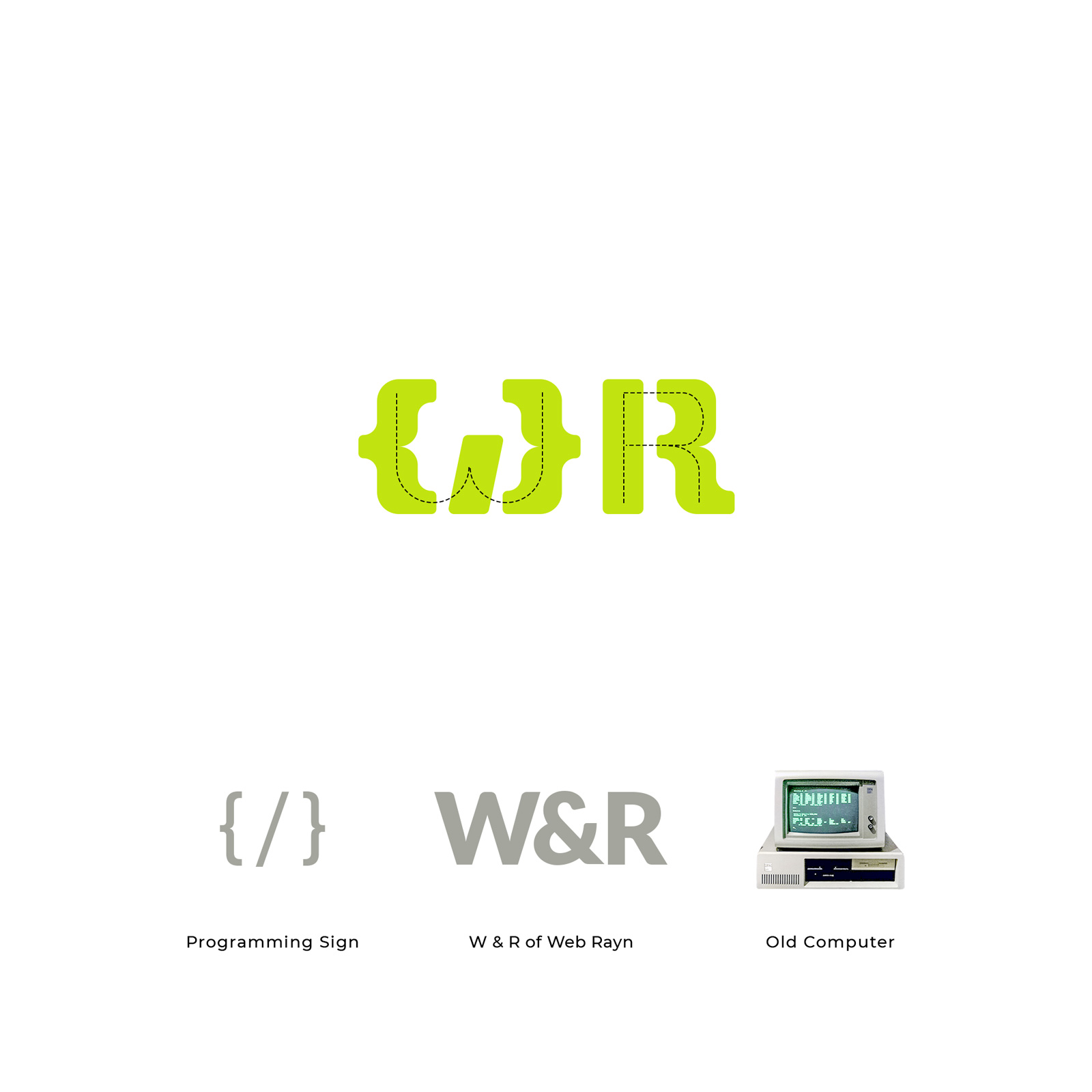 طراحی لوگو گروه طراحی وب‌سایت "وب راین"